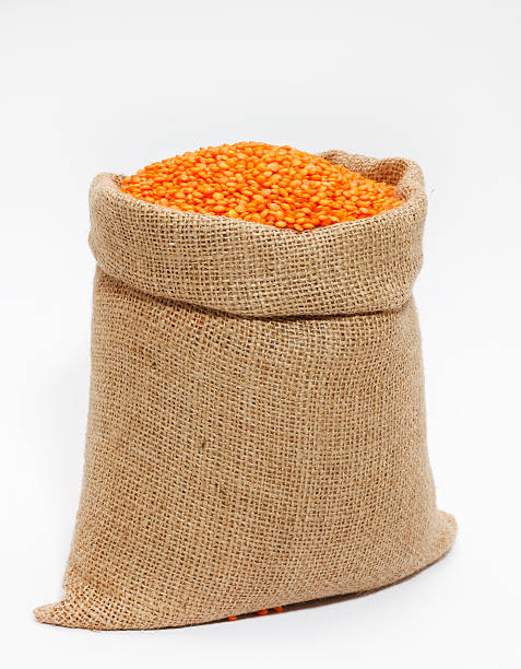 istock Red Lentils in the Sack 513059844