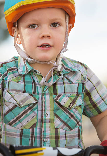 istock Close up of Boy in Helmet 513064752