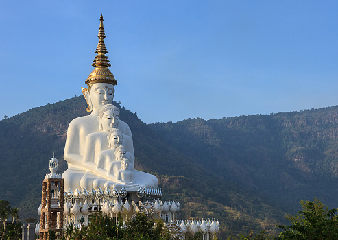 Wat Phra Thard Pha Soin Kaew a beautiful contemporary art,  Khao Khor, Phetchabun, Thailand.