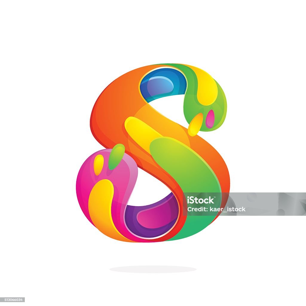 S Color Image S Letter Colorful Stock Illustration - Download Image Now - Abstract ...