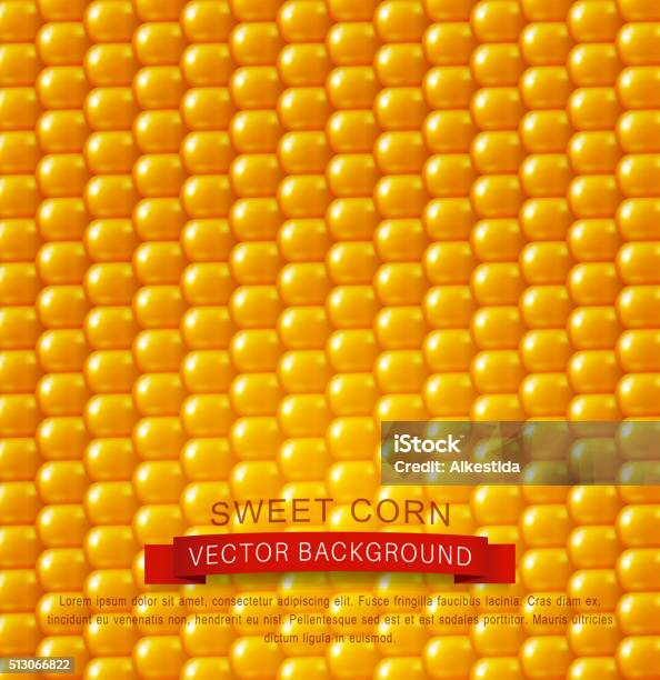 Corn Design Element Vector Background Texture Yellow Corn Design Element Stock Illustration ...