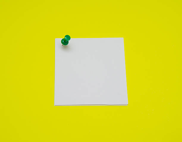 istock close up of a note paper with push pin 513069894