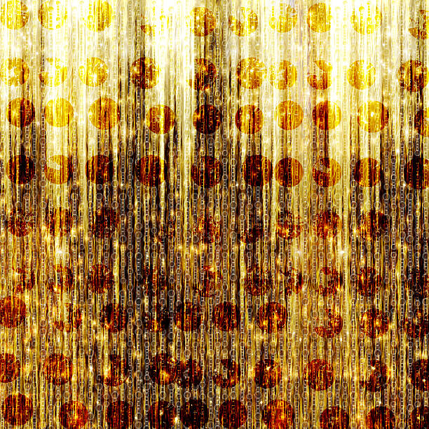 istock Gold Shooting Stars on abstract dark background 513070487