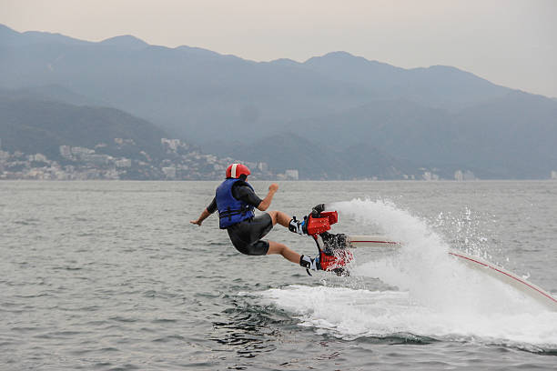istock Flyboard extreme sport adventure 513070850