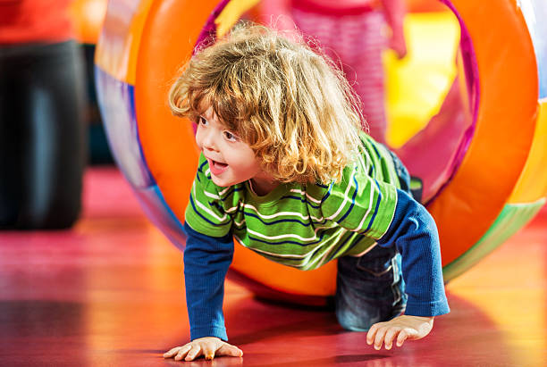 istock Cute little boy in the playroom. 513071591