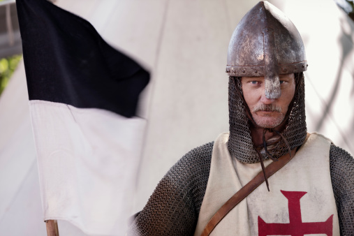 Portrait of a Medieval Knight, taken at a re-enactment event in Stege, Denmark.