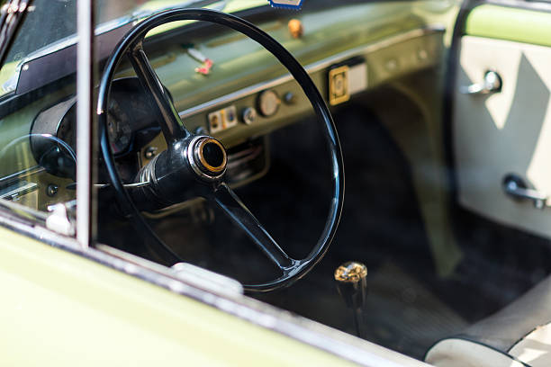 istock Italian vintage car abstract inside close up 513073383