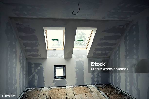 Renovated Room Stock Photo - Download Image Now - Attic, Building Conversion, Change