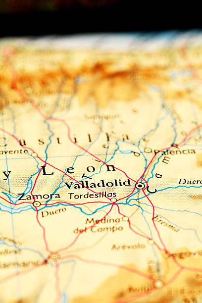 istock Valladolid city on map 513076003