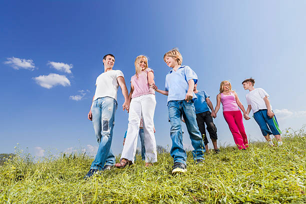 istock Group of people in nature. 513077223