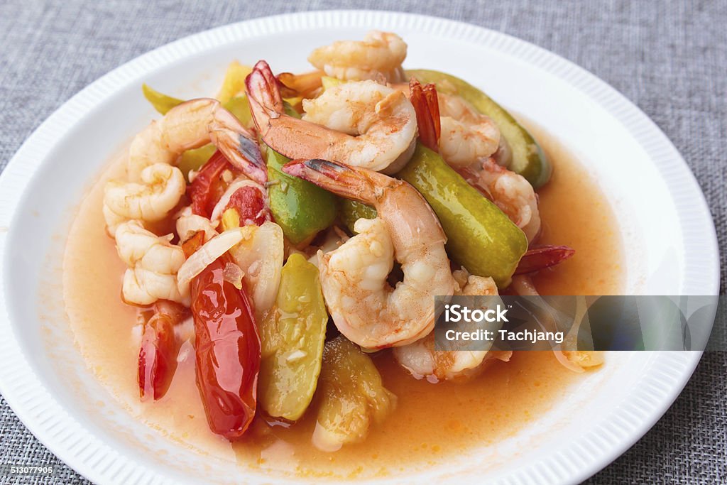 Sweet and Sour Shrimp. sweet and sour shrimp, thai food very famous. Asian Culture Stock Photo