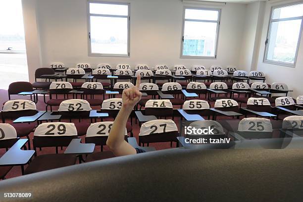 Classroom Stock Photo - Download Image Now - Hand Raised, University Student, Adult