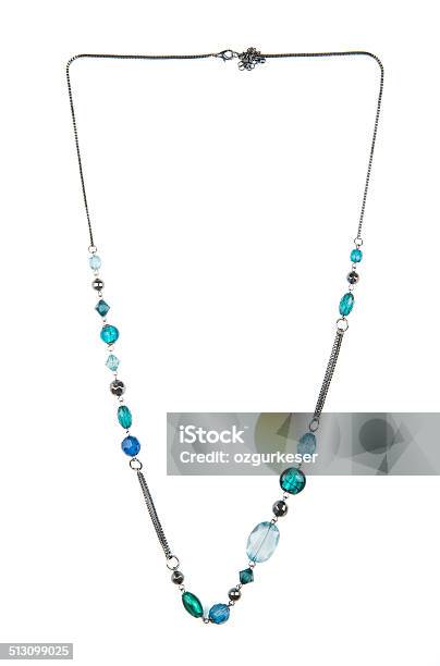 Bead Necklace Stock Photo - Download Image Now - Blue, Bracelet, Close-up