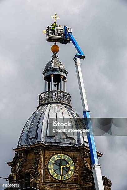 Restoring The Cross On Top Of Birmingham Cathedral Stock Photo - Download Image Now - Architectural Dome, Architectural Feature, Architecture