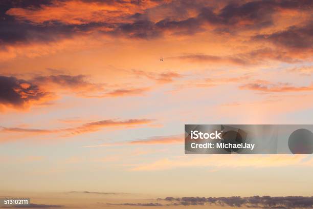 Sunset Lit Cloudscape Stock Photo - Download Image Now - Beauty, Blue, Cloud - Sky