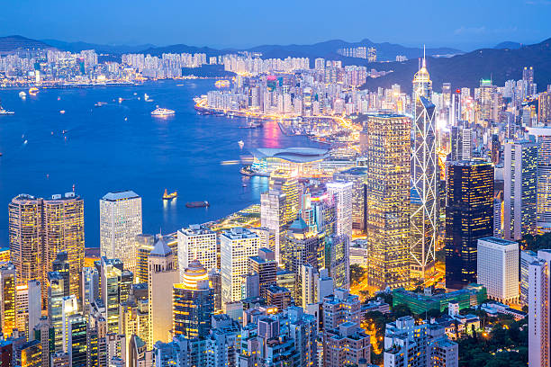 istock Aerial Hong Kong Cityscape 513104403