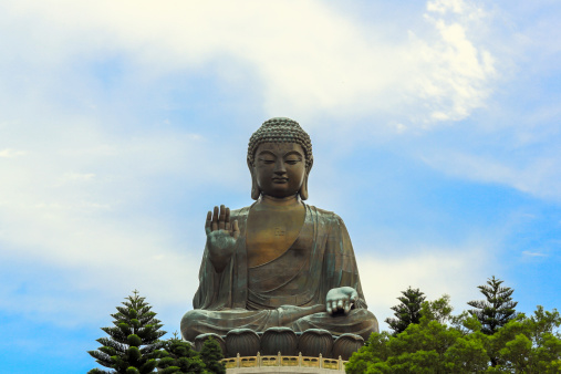 HDR: Tian Tan Giant Buddha at Po Lin Monastery Hong Kong