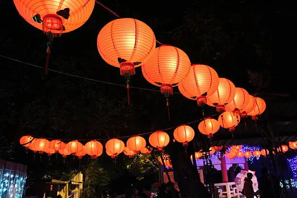 Hanging lantern is the Chinese people's traditional practices