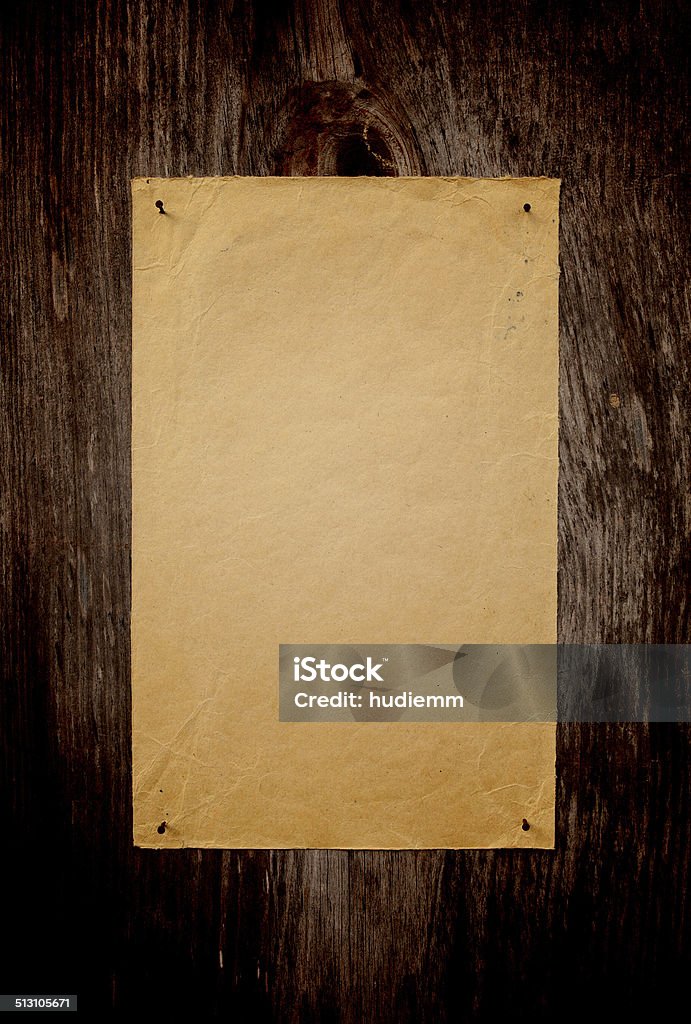 Blank Brown paper notice background textured ★Lightbox: Textures & Backgrounds Backgrounds Stock Photo