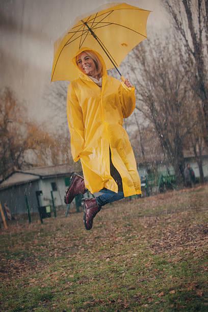 istock Cute girl ready for the rain! 513105772