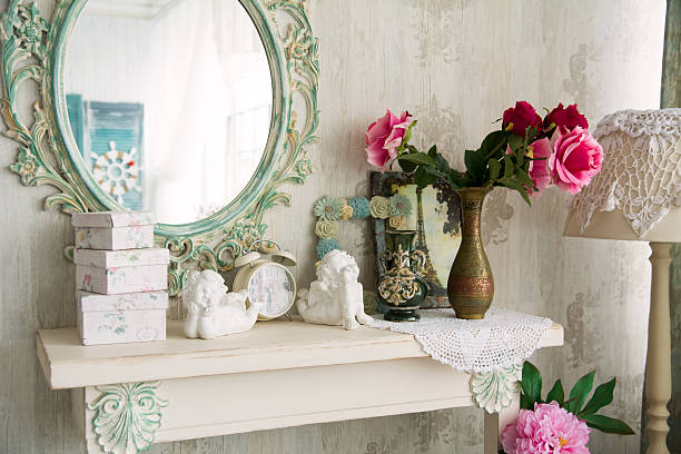 istock Closeup vintage interior with mirror 513106140