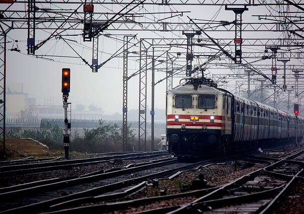 Indian Trains, Indian Railways, Train ,Rail stock photo