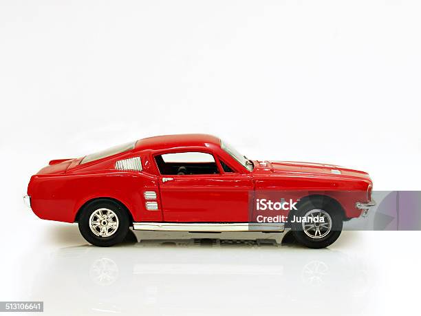 Small Car Against White Background Ford Mustang Stock Photo - Download Image Now - Car, Collection, Metal