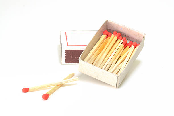 istock Box of matches isolated on white background 513109806