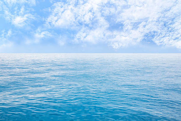 istock Beautiful seascape under blue sky with clouds 513111076