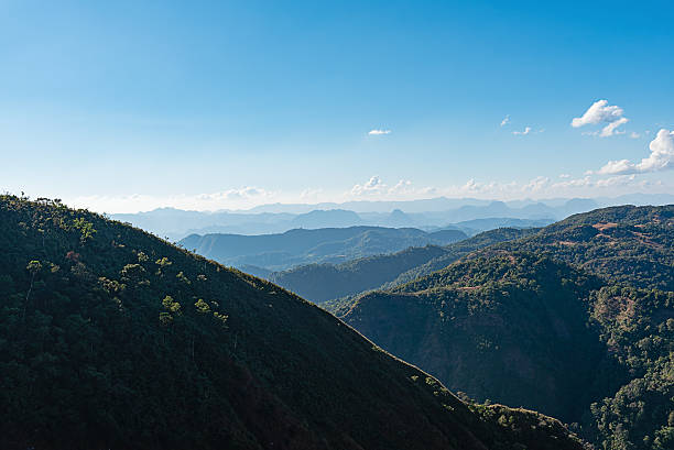 istock view of mountain range , mountain gap, mountain layer, panorama view 513114558