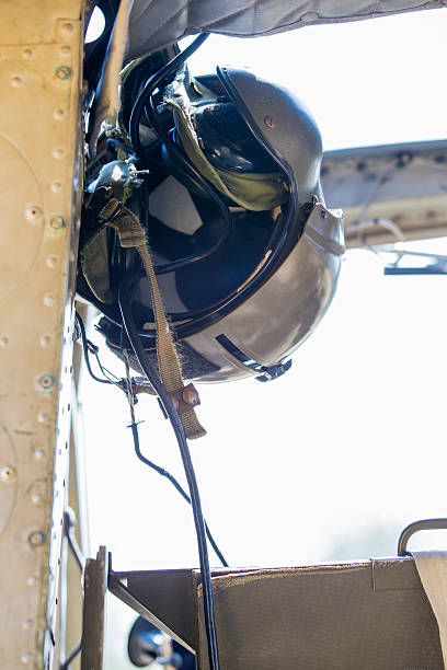 istock vintage helicopter helmet 513115910