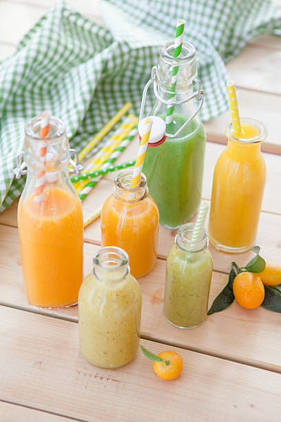 istock Variety of fresh smoothies 513119808
