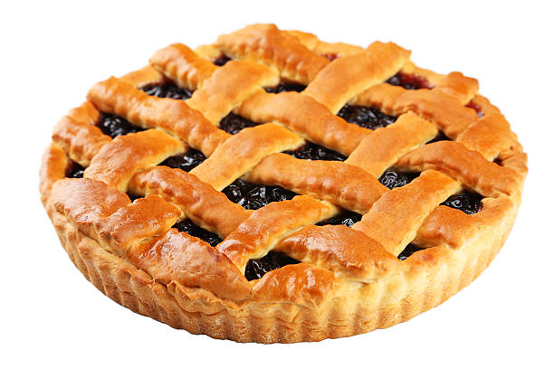 istock Homemade pie isolated on white 513119864