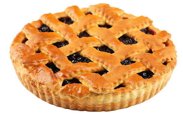 istock Homemade pie isolated on white 513119972
