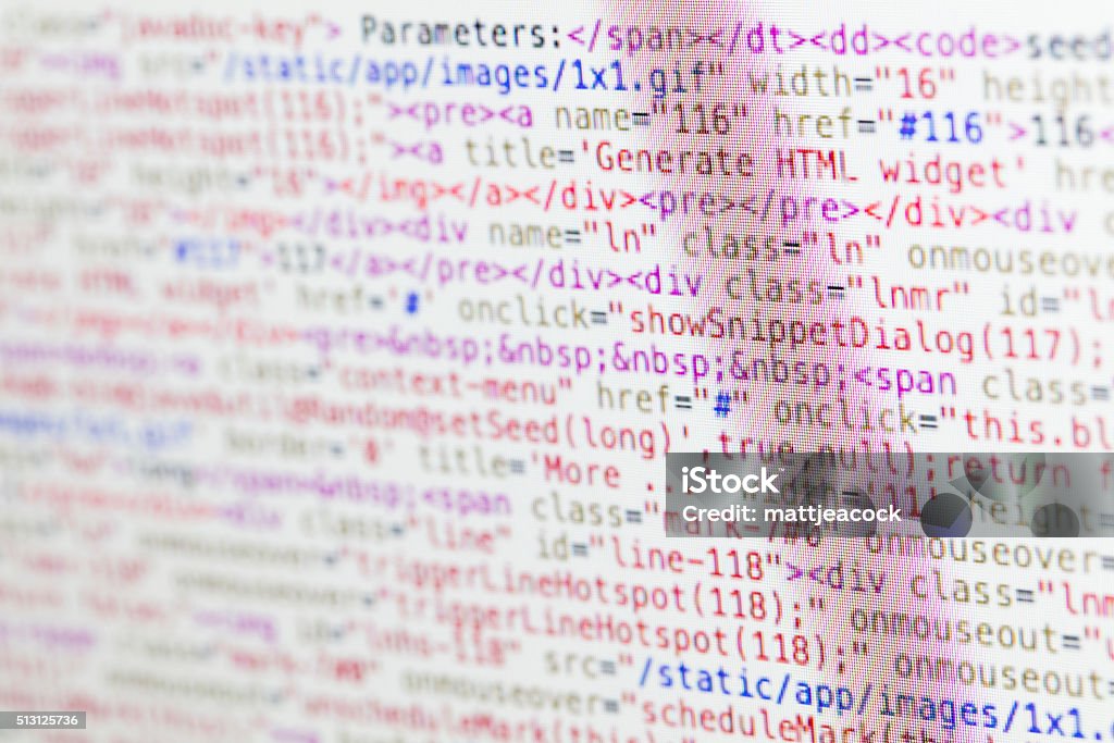 Lines Of Software Data Code Stock Illustration - Download Image Now ...