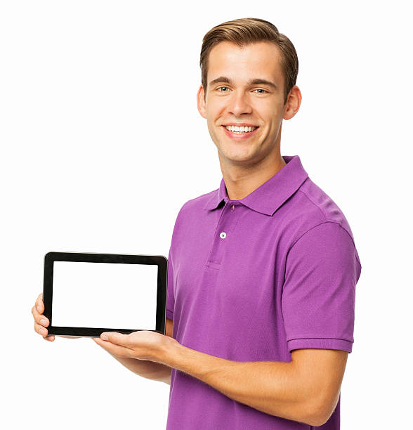 istock Happy Young Man Holding Digital Tablet 513126590