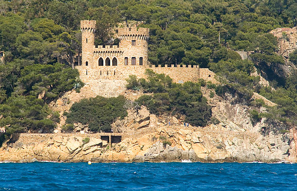 istock Spain. Lloret de Mar. View of a fortress 513126842