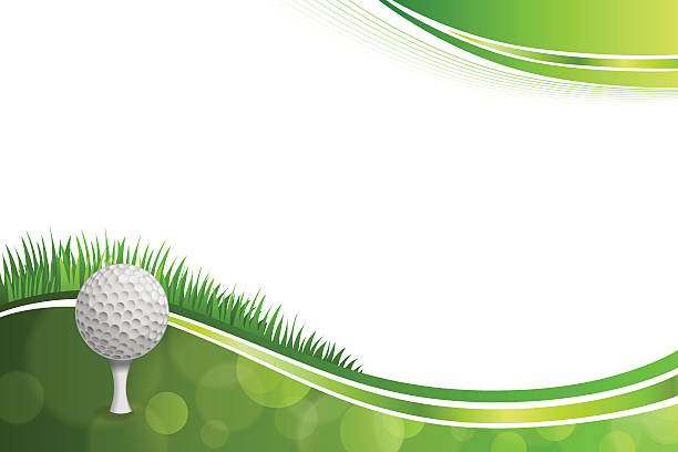 tło białe tło zielony golf piłka sportowe ilustracji wektorowych - golf abstract ball sport stock illustrations