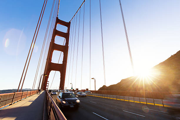 istock traffic on gold gate bridge in fine day 513127786
