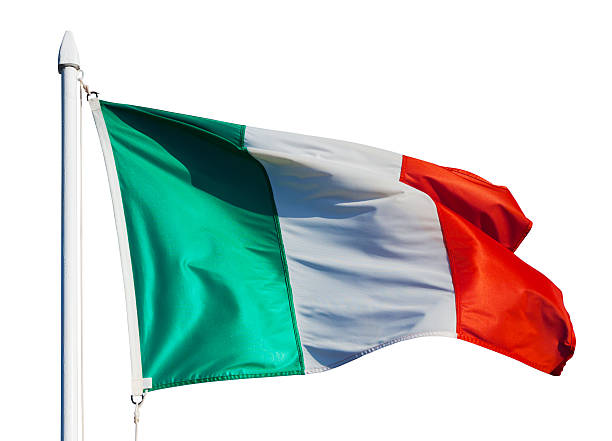istock Flag of Italy in flight 513137257