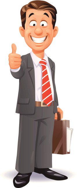 Happy Businessman Stock Illustration - Download Image Now - Business,  Cartoon, Men - iStock