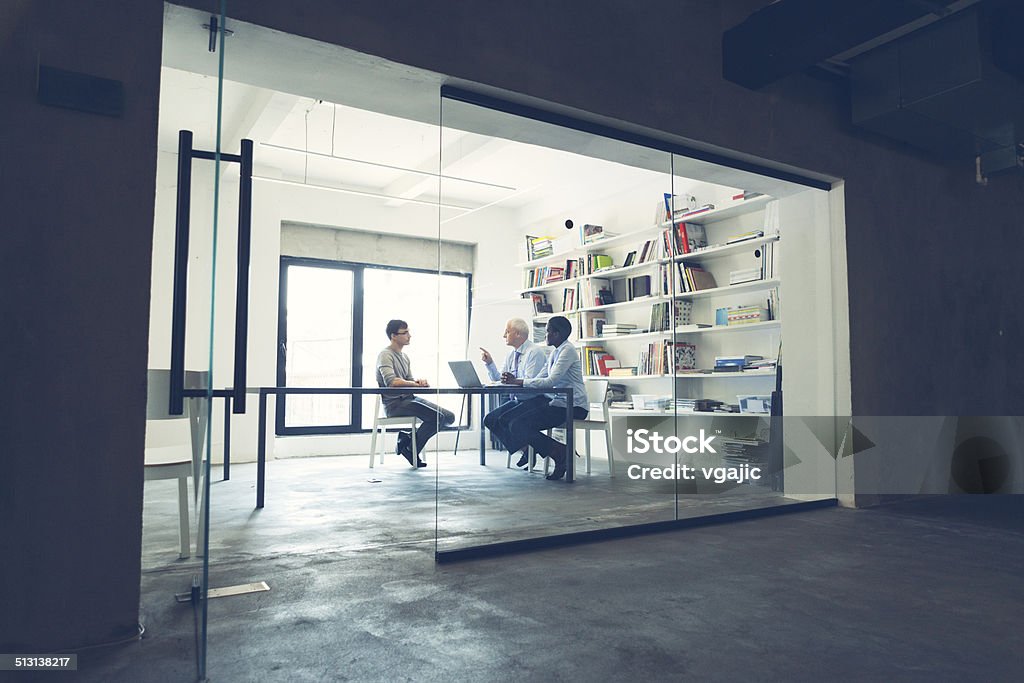 Job Interview. Job Interview with young male candidate in modern office. Job Interview Stock Photo