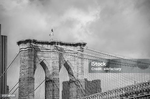 Brooklyn Bridge Bridge Connects Manhattan And Brooklyn Across East River Stock Photo - Download Image Now