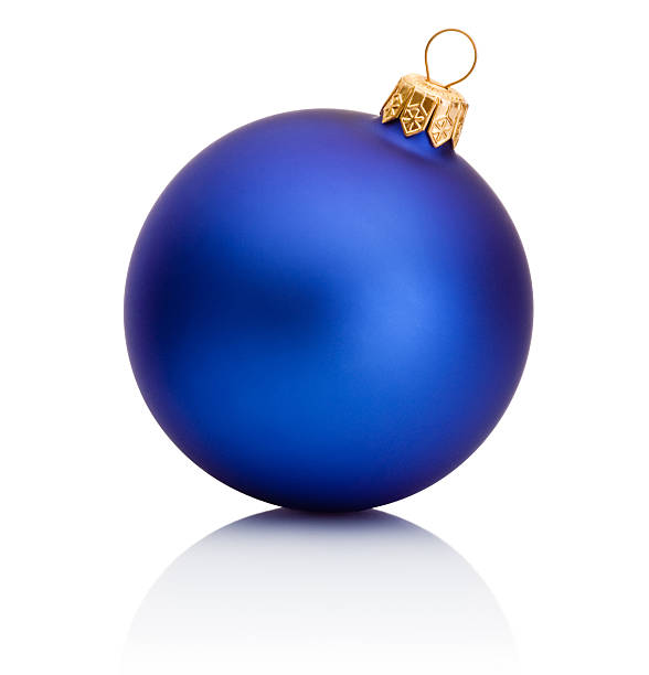 istock Blue christmas ball Isolated on white background 513139947