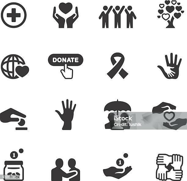 Soulico Icons Charity And Relief Work Stock Illustration - Download Image Now - Icon Symbol, Support, Child