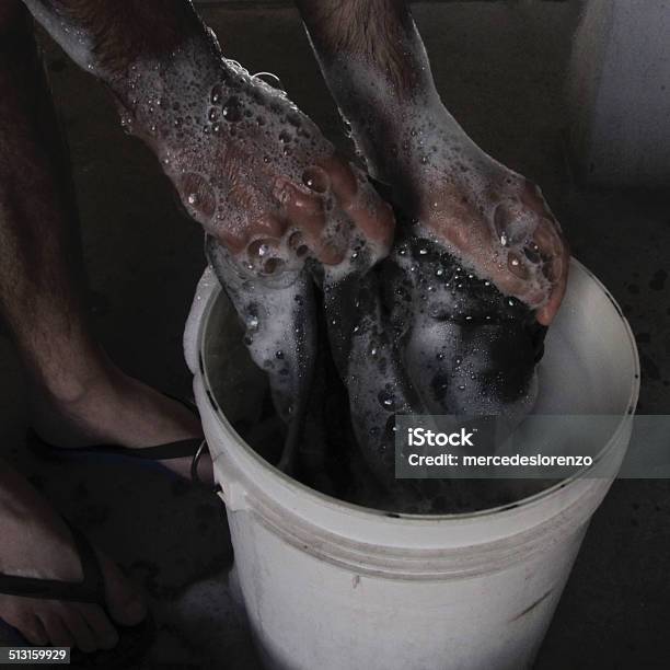 Laundry Stock Photo - Download Image Now - Adult, Bucket, Cleaning