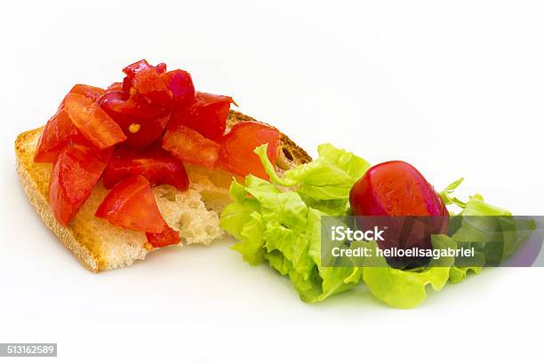 Bruschetta Stock Photo - Download Image Now - Baguette, Basil, Bread