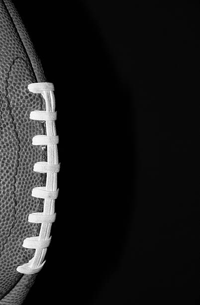 istock American Football stitching on black 513163073