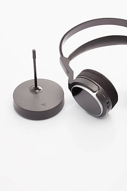 istock wireless headphones with antenna 513179377