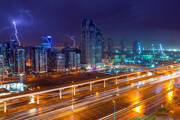 istock Thunderstorm in Dubai Internet City 513180781